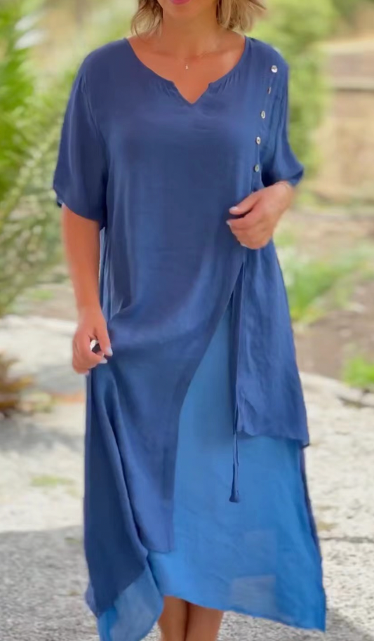 Udea™ – Uformell kjole med V-hals